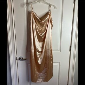 Silk midi dress